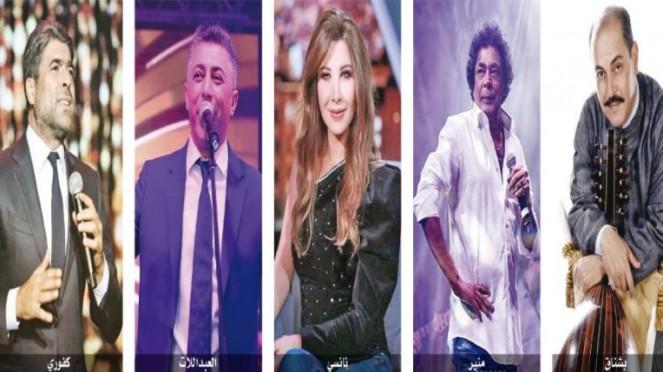 المشاركون في مهرجان جرش