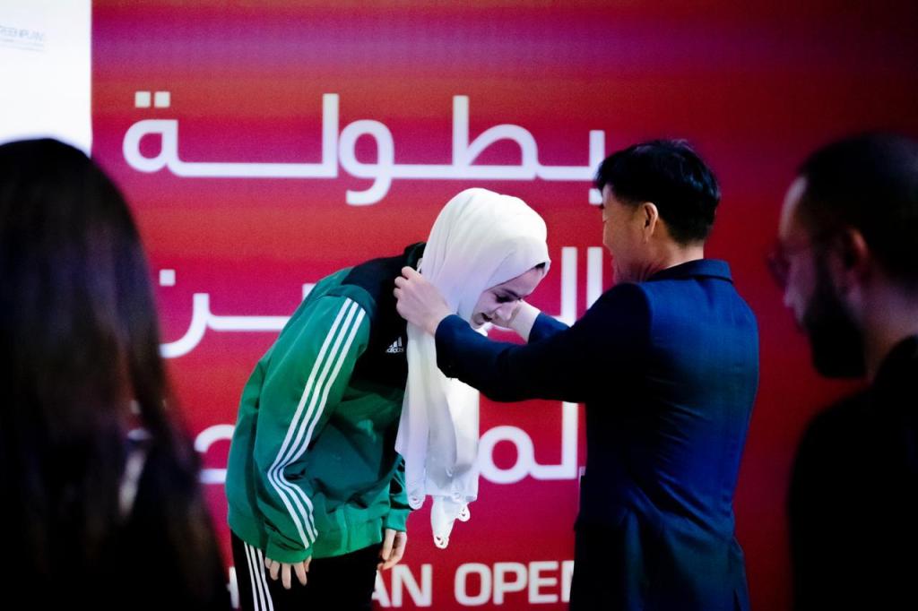 أبرار بخاري بطلة التايكوندو