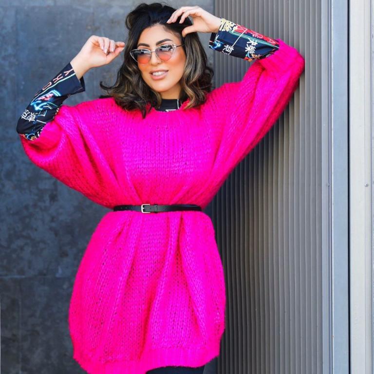 الكنزة الطويلة الفضفاضة على طريقة دانة الطويرش