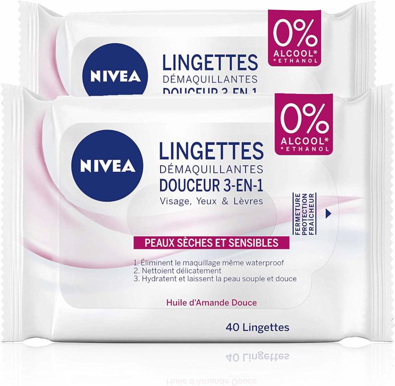 Nivea Lingettes Démaquillantes Douceur 3-En-1