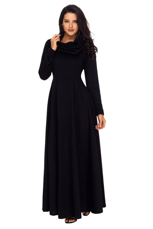 فستان سادة ماكسي