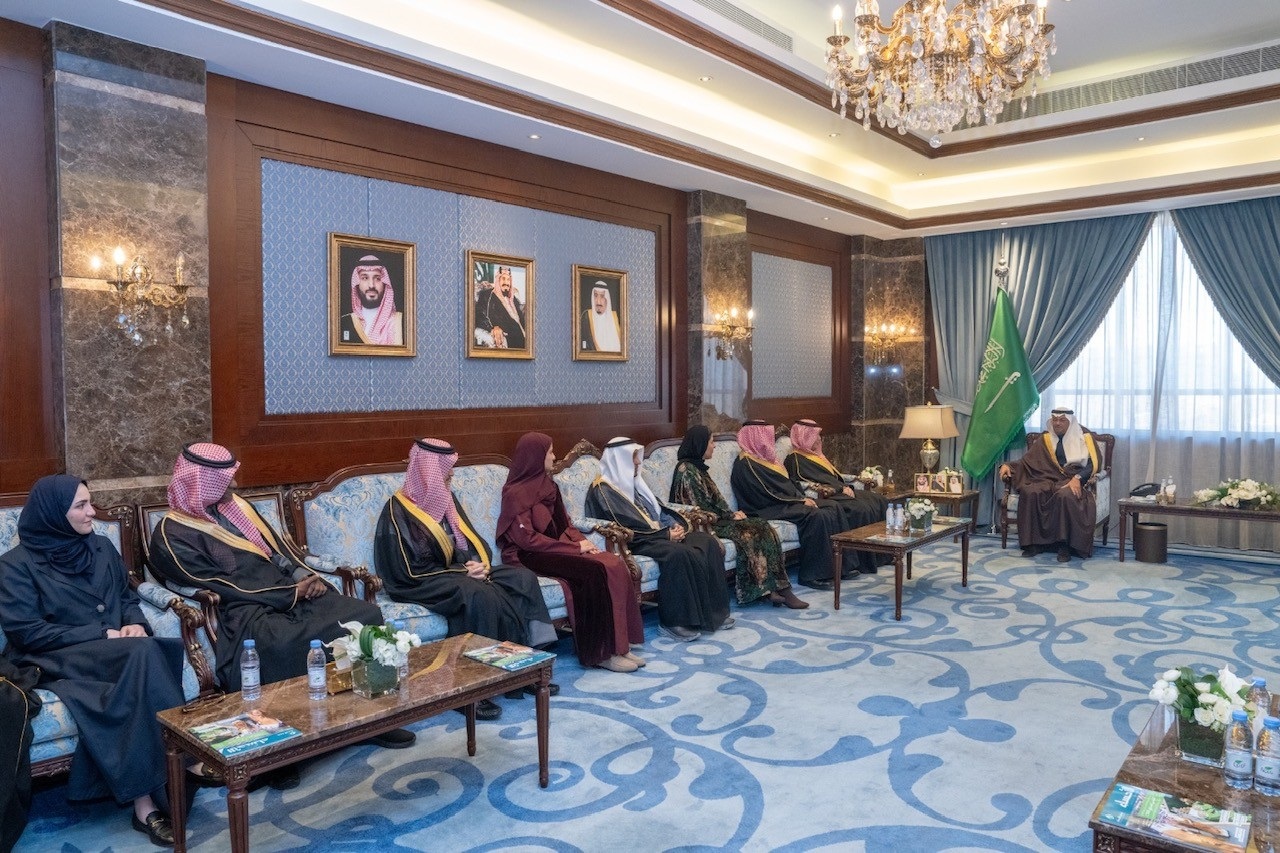 خلال استقبال مُحافظ الأحساء الأمير سعود بن طلال بن بدر لرئيس وأعضاء مجلس إدارة هيئة الصحفيين السعوديين