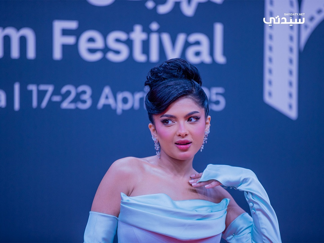 جود السفياني بأقراط ألماسية متسلقة- تصوير عيسى الدبيسي خاص لسيدتي