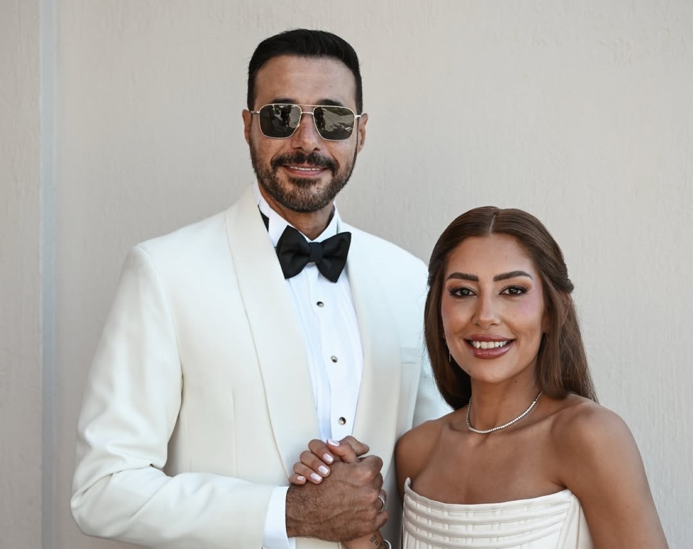 صورة زفاف أحمد السعدني وميرنا الهلباوي - الصورة من حساب أحمد السعدني على انستغرام