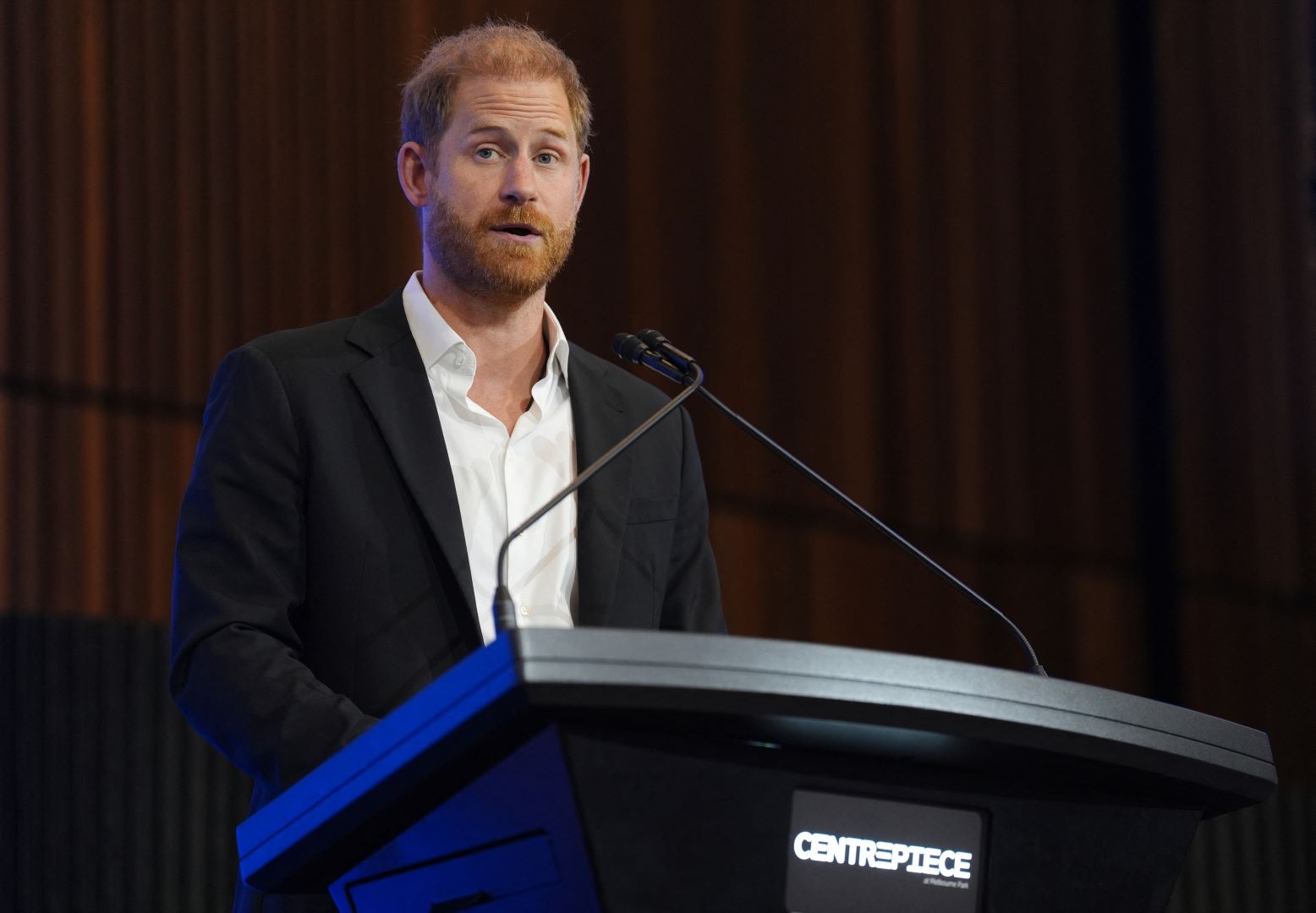 الأمير هاري في قلب الحدث في ملبورن (Prince Harry at Centrepiece in Melbourne). مصدر الصورة: Jonathan Brady / POOL / AFP