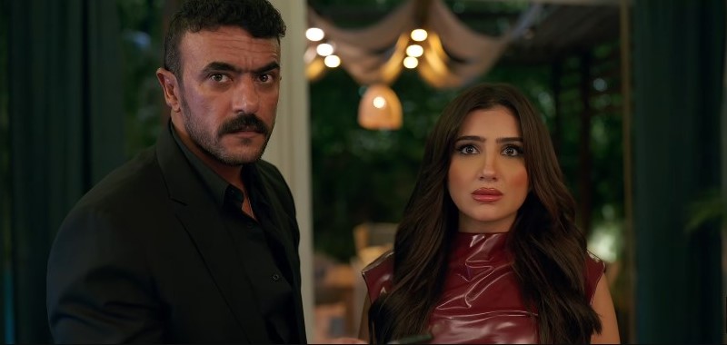 أحمد العوضي ومي عمر من إعلان فيلم شمشون ودليلة- الصورة لقطة من الشاشة