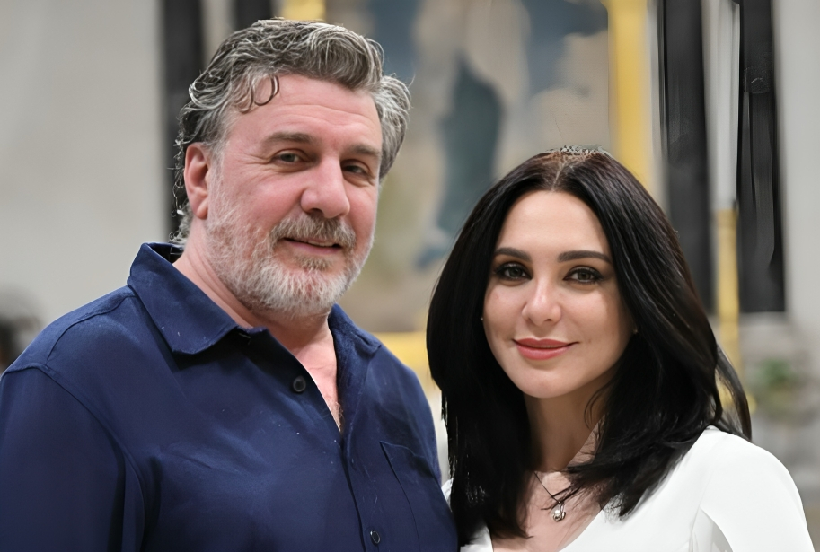 الفنانة سلاف فواخرجي برفقة زوجها الفنان وائل رمضان- الصورة من حسابها الخاص بإنستغرام