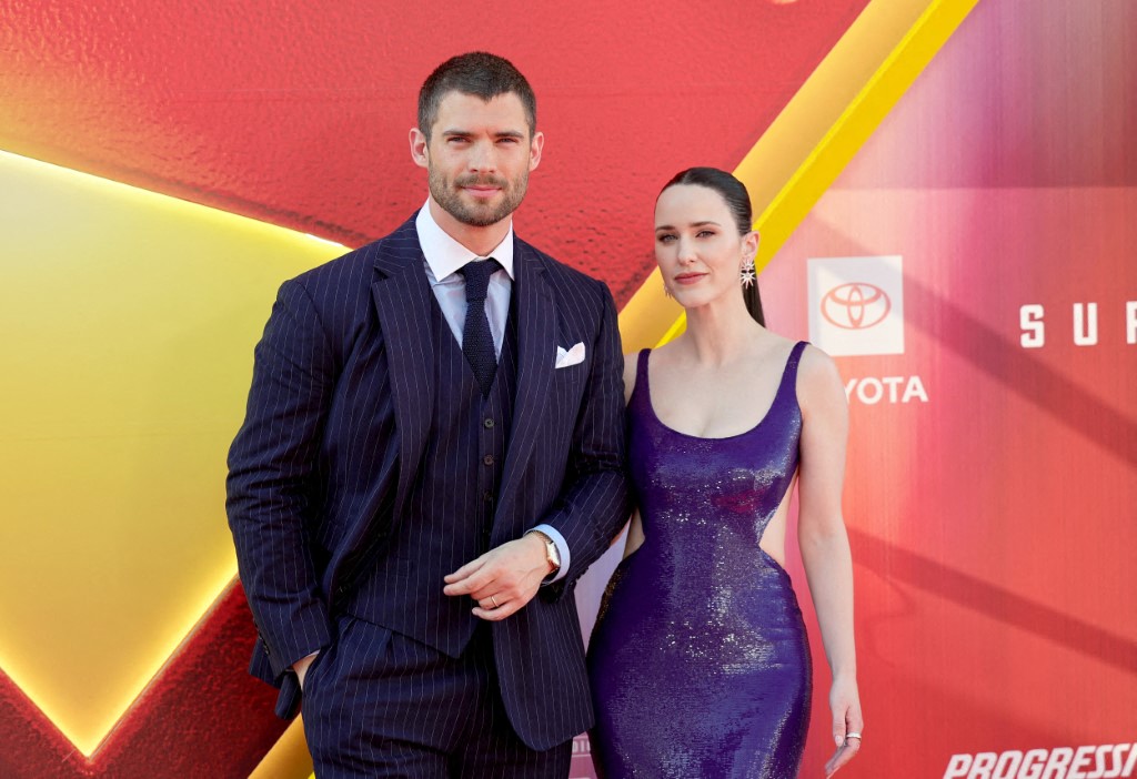 David Corenswet and Rachel Brosnahan من العرض الأول لفيلم سوبرمان - Photo by Maya Dehlin Spach / GETTY IMAGES NORTH AMERICA / Getty Images via AFP