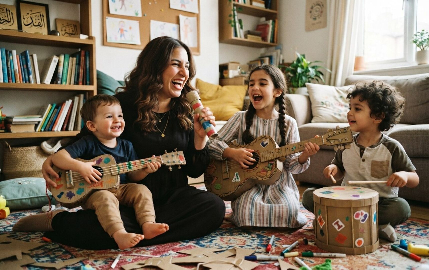 صورة عائلة تغني