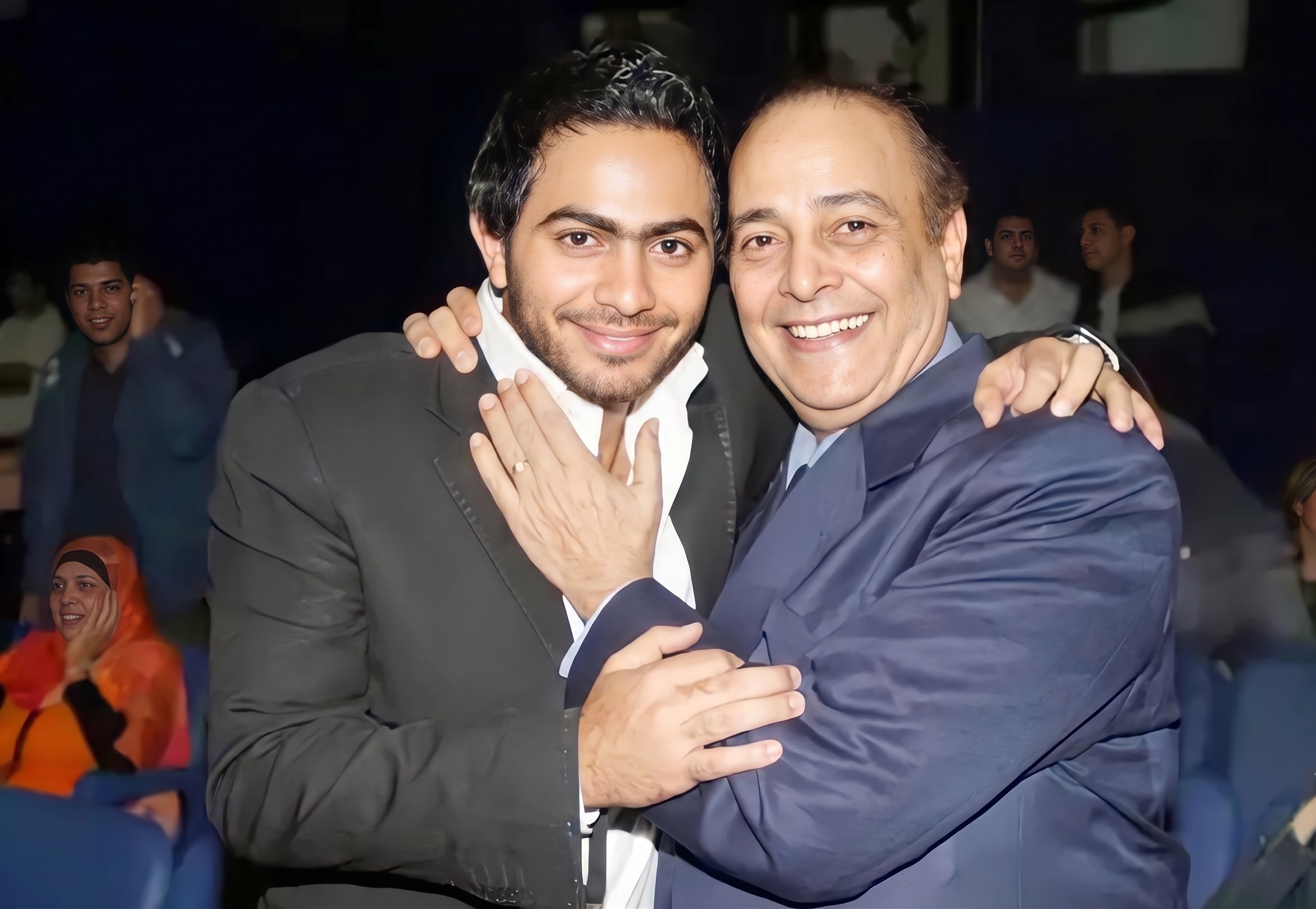 تامر حسني ووالده الراحل - الصورة من حساب تامر حسني على انستغرام