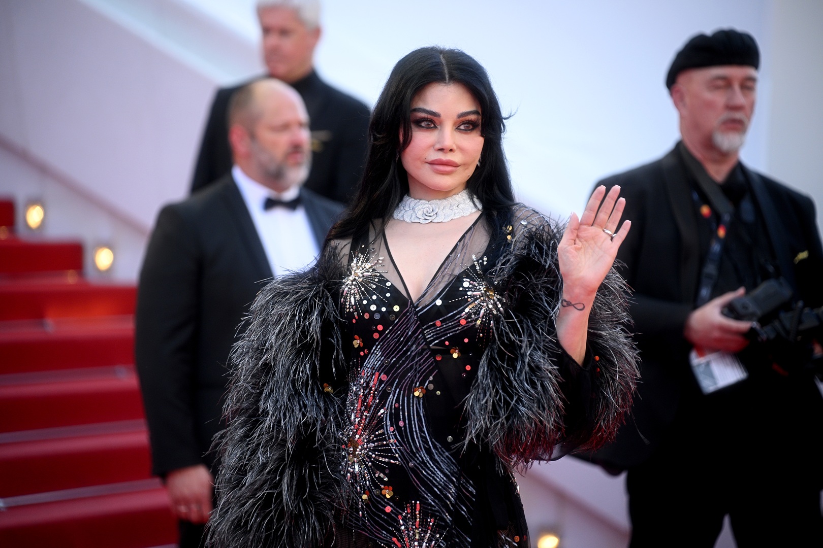 هيفاء وهبي على سجادة مهرجان كان السينمائي 2026 ( مصدر الصورة:  Kristy Sparow/Getty Images)