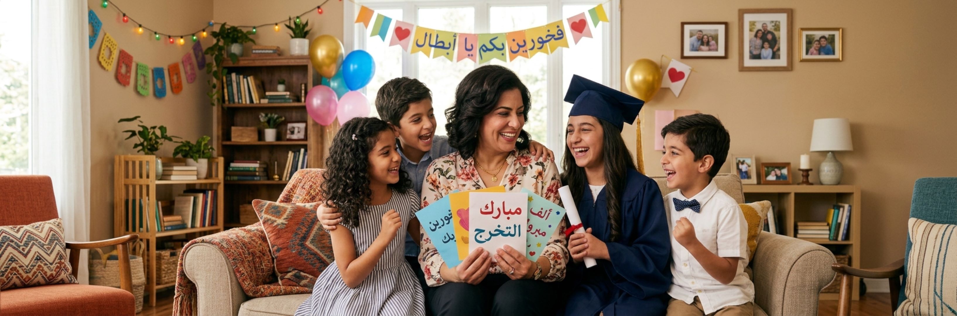 صورة أم مع أطفاللها