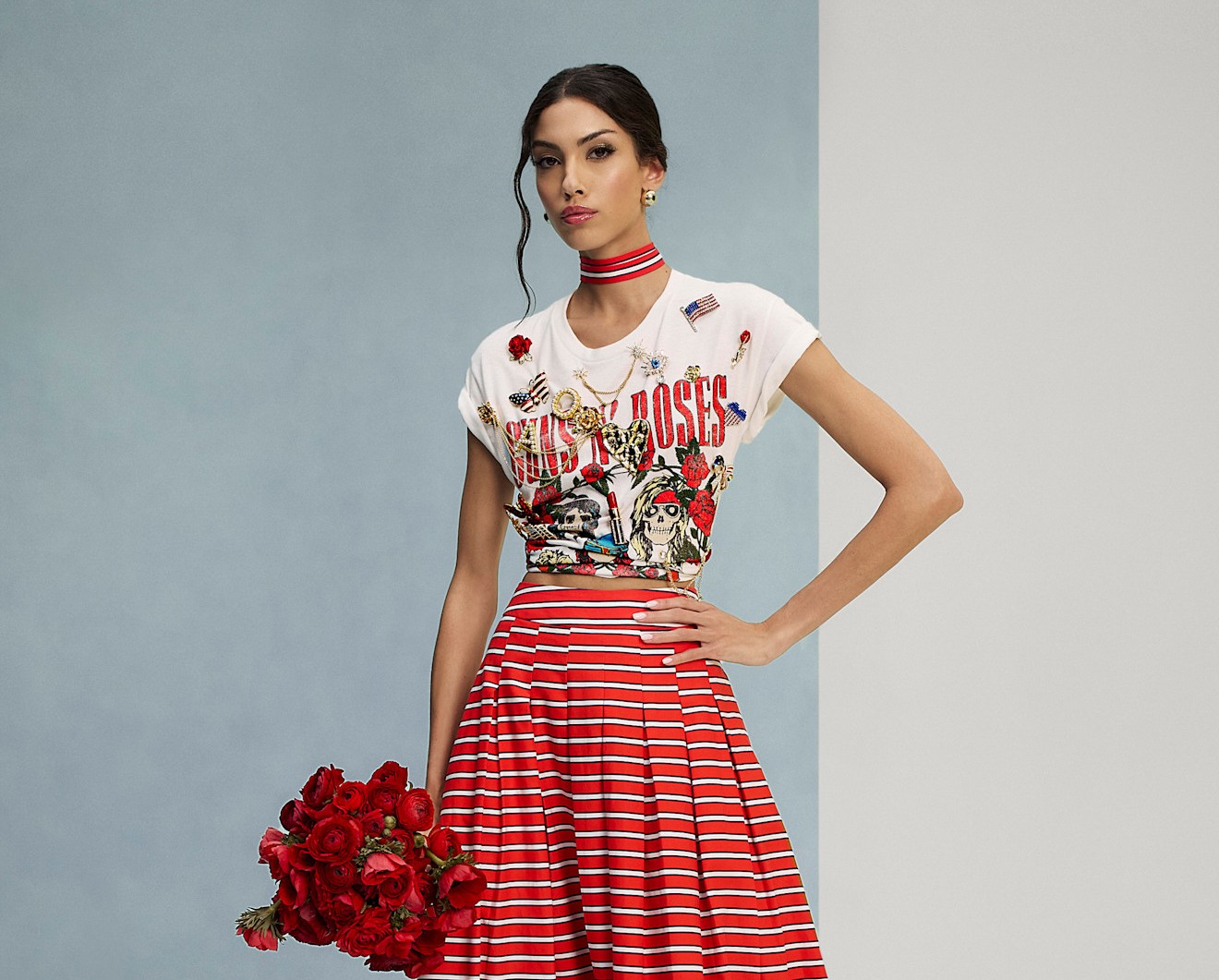 إطلالة من أليس أند أوليفيا Alice & Olivia صيف 2026 -الصورة من Launchmetrics/Spotlight ©