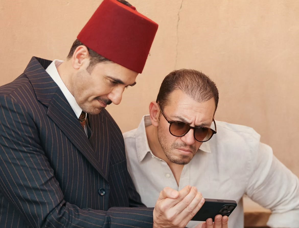  كواليس فيلم فرقة الموت- الصورة من حساب صلاح الجيهيني على إنستغرام