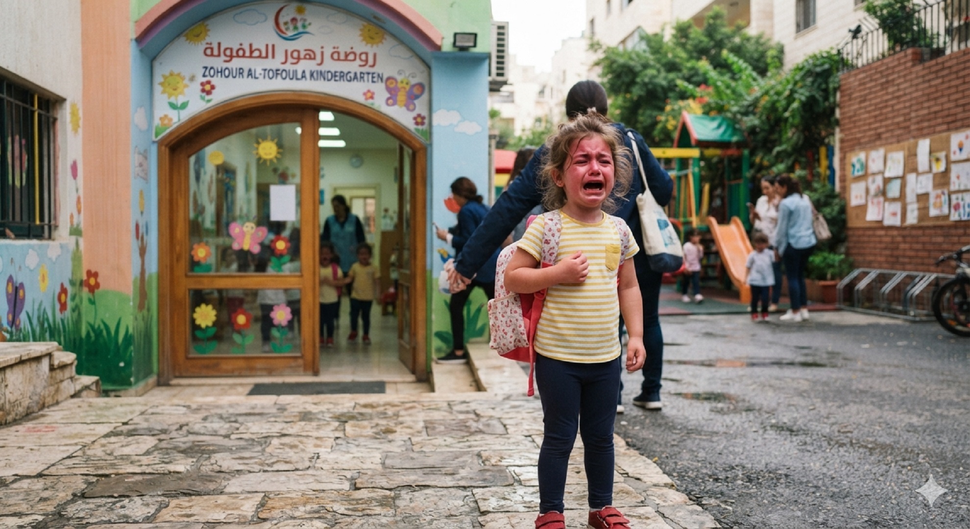 صورة لطفلة تبكي
