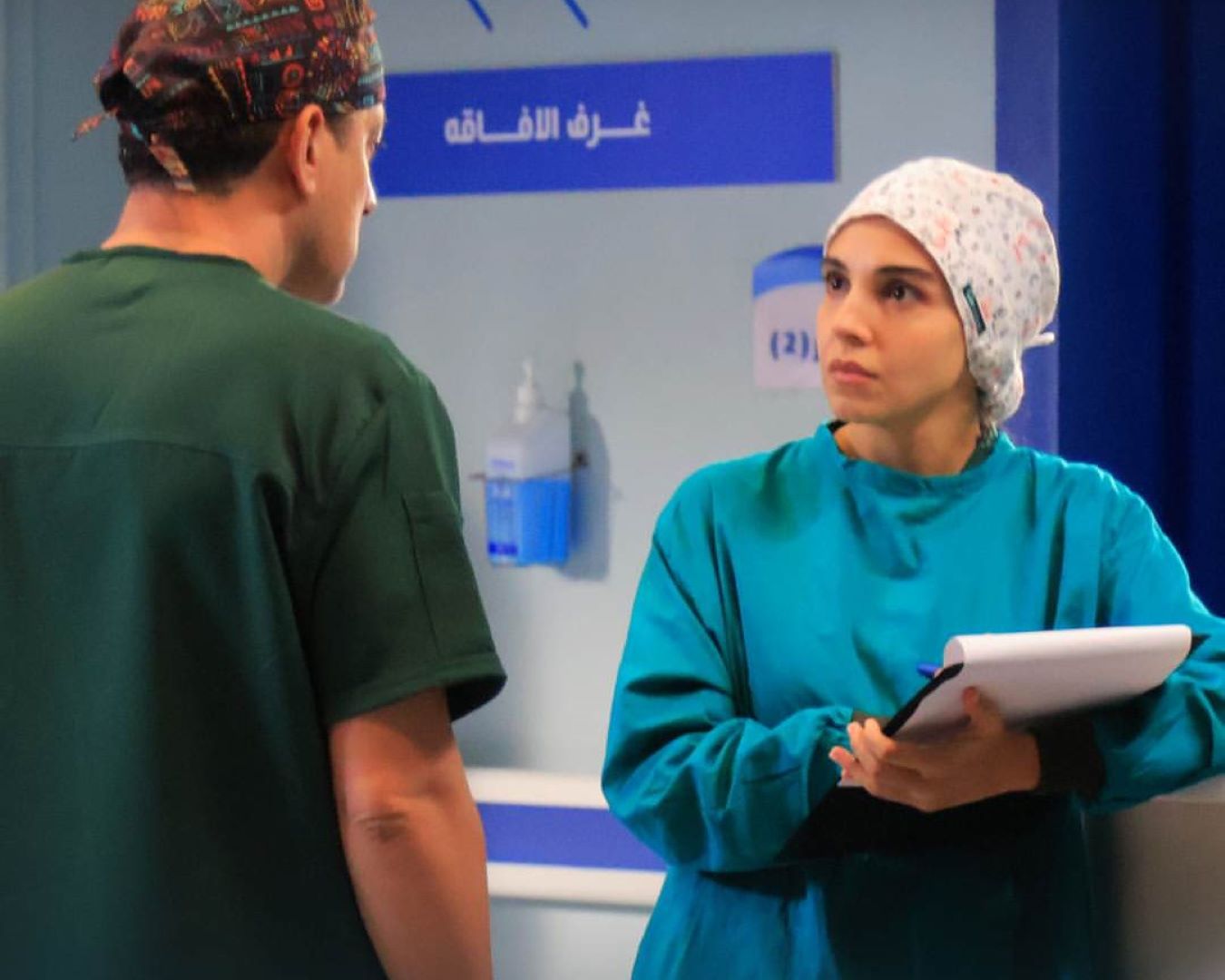 سلمى أبو ضيف على الملصق الدعائي لمسلسل بنج كلي- الصورة من حساب منصة شاهد على إنستغرام