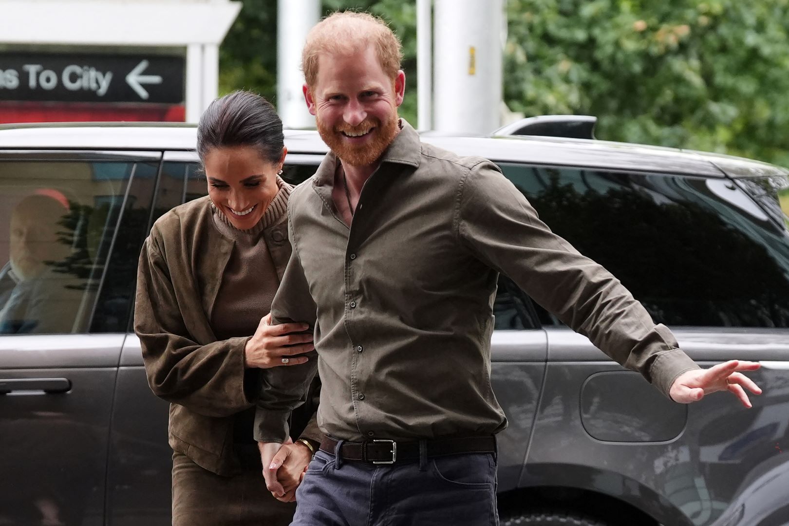 الأمير هاري وزوجته ميغان في ملبورن ( Prince Harry and his wife Meghan in Melbourne). مصدر الصورة: Jonathan Brady / POOL / AFP