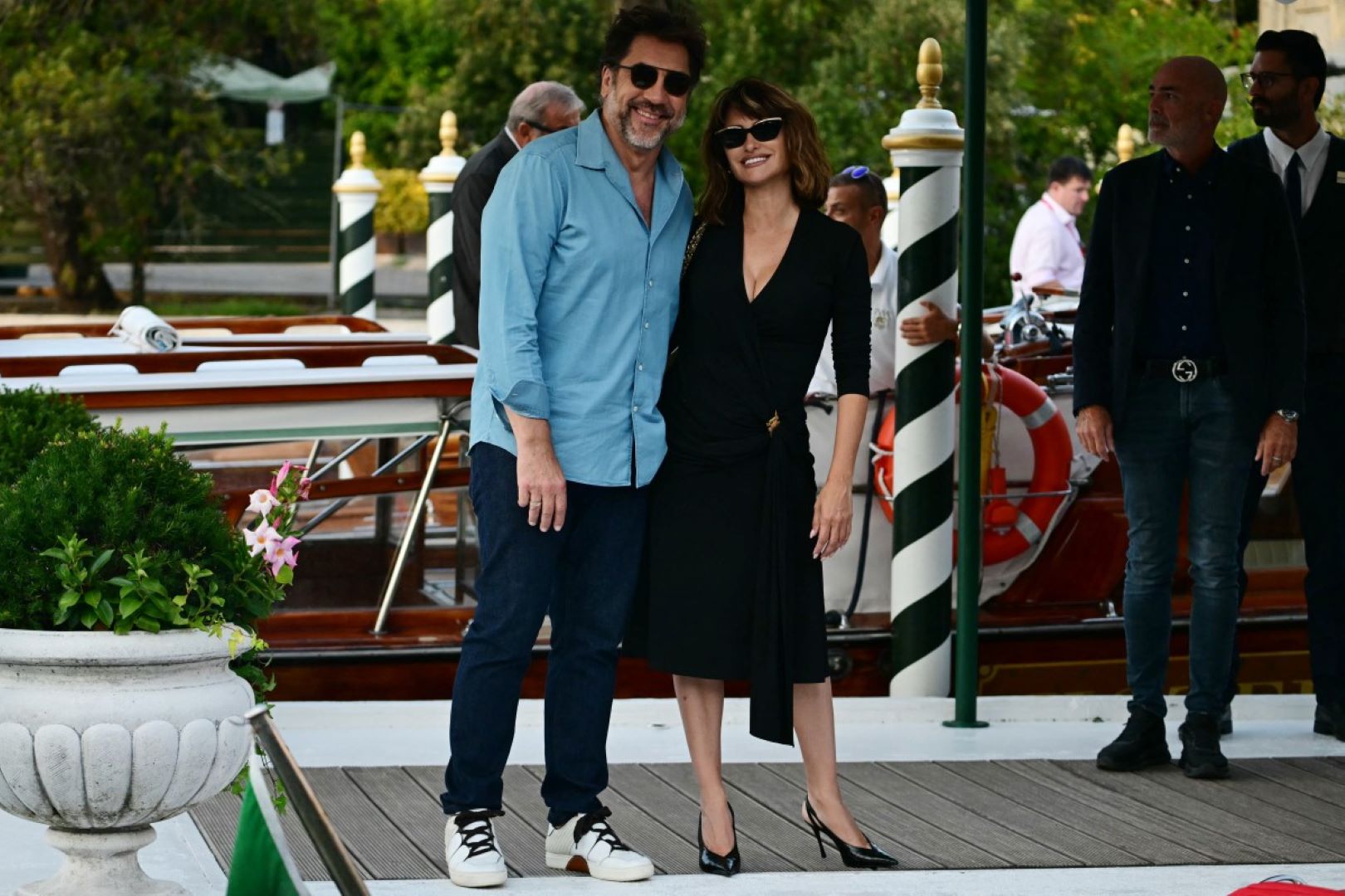 خافيير بارديم Javier Bardem وبينيلوبي كروز Penelope Cruz في مهرجان فينيسيا السينمائي 2026. مصدر الصورة: Stefano Rellandini / AFP