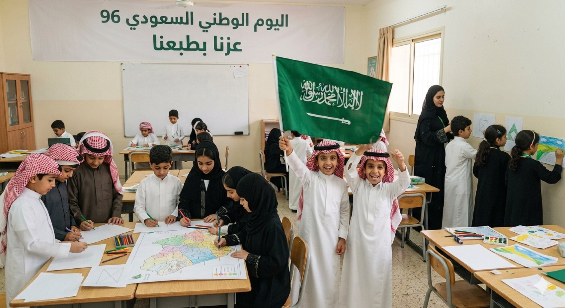 صورة لأطفال يمارسون أنشطة تعزز الشعور بالأنتماء