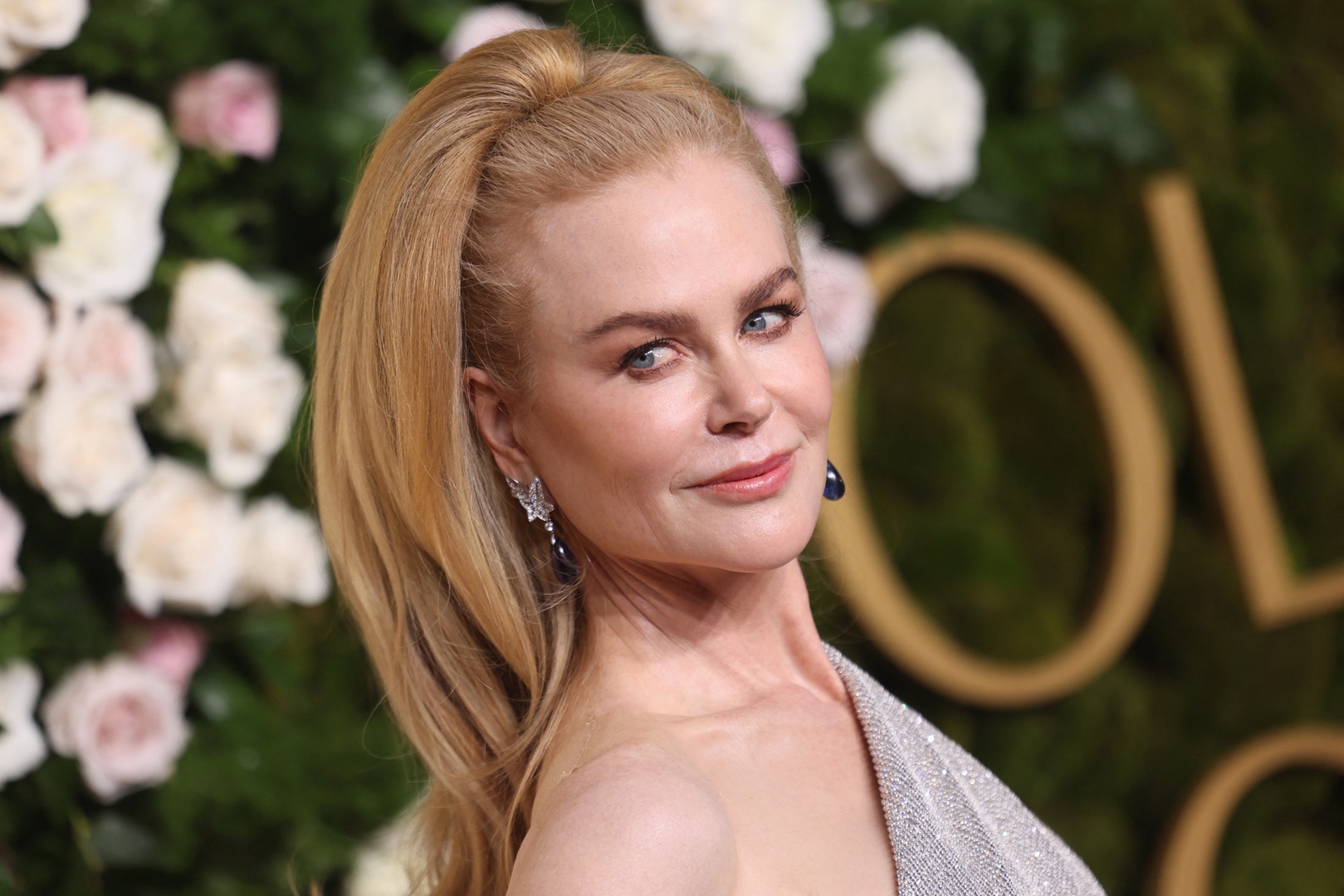 نيكول كيدمان Nicole Kidman في حفل جوائز الغولدن غلوب 2025 (مصدر الصورة: Etienne Laurent / AFP)