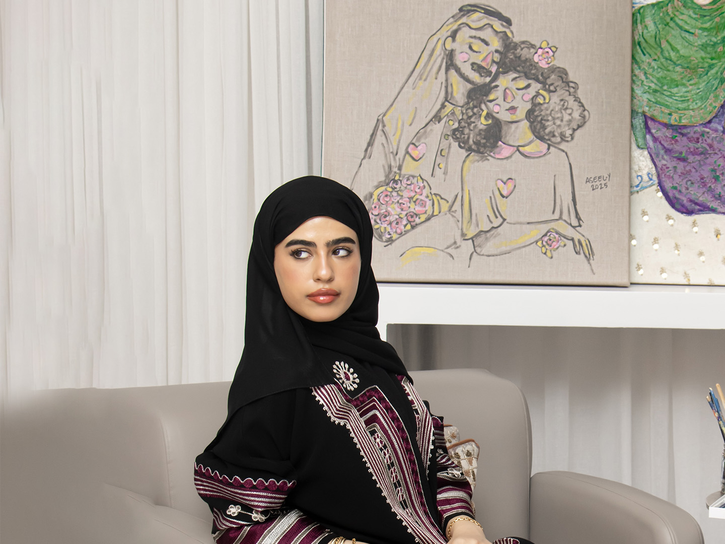 أسيل آل يعقوب، فنانة سعودية