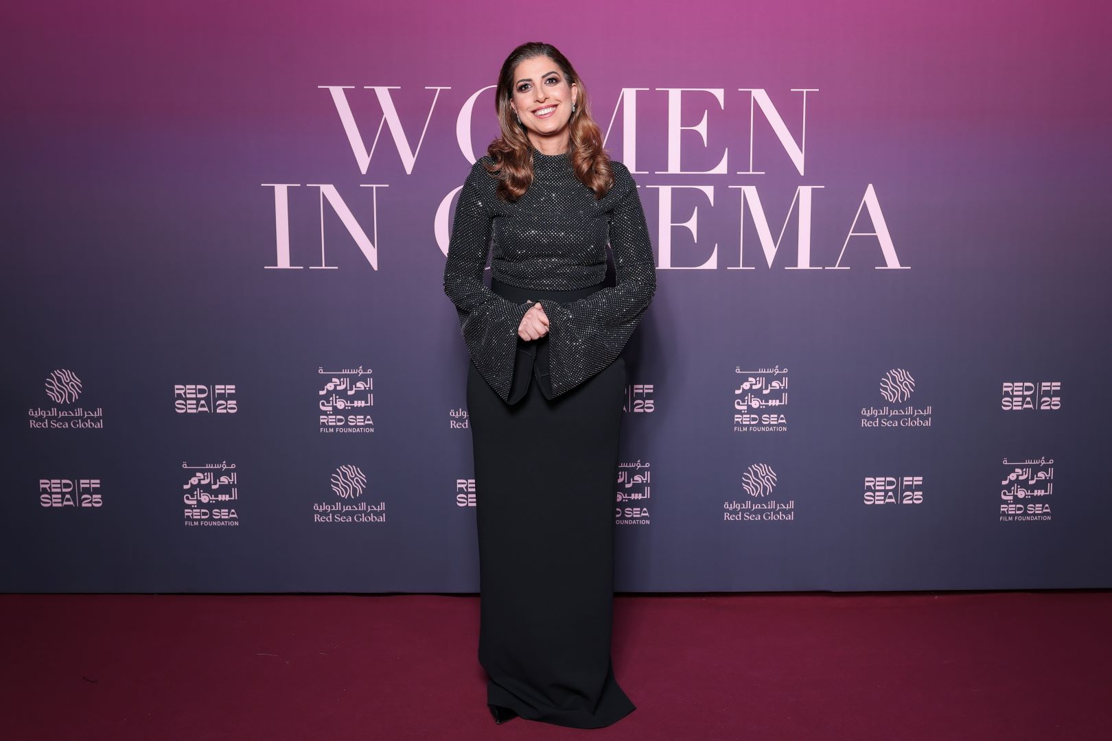 هناء العمير Hana Al Omair في مهرجان البحر الأحمر السينمائي 2025. مصدر الصورة: Daniele Venturelli/Getty Images for Red Sea Film Foundation