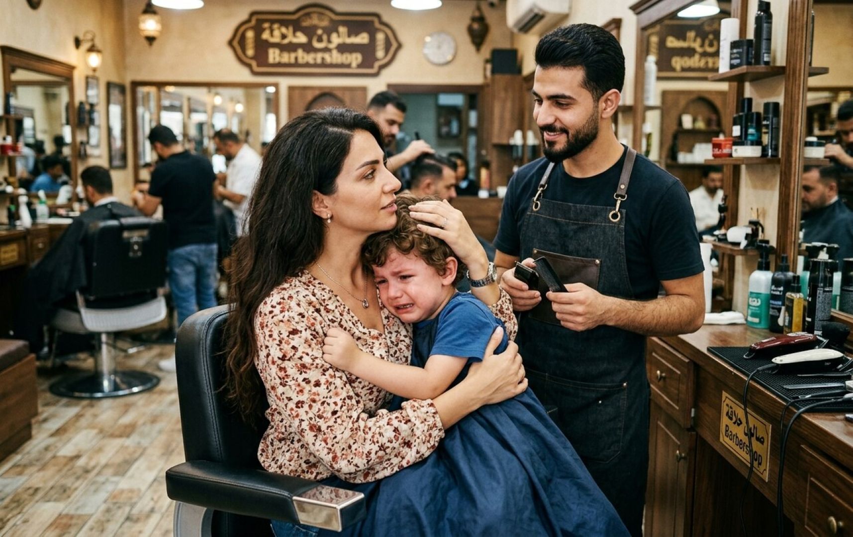 صورة حيل ذكية لجعل تجربة الذهاب إلى صالون حلاقة الأطفال ممتعة
