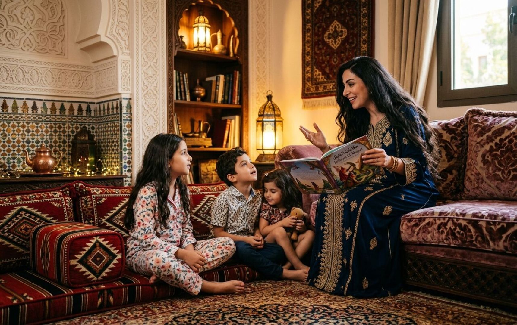 صورة 3 قصص خيالية  قبل النوم للأطفال بين 6 – 8 سنوات