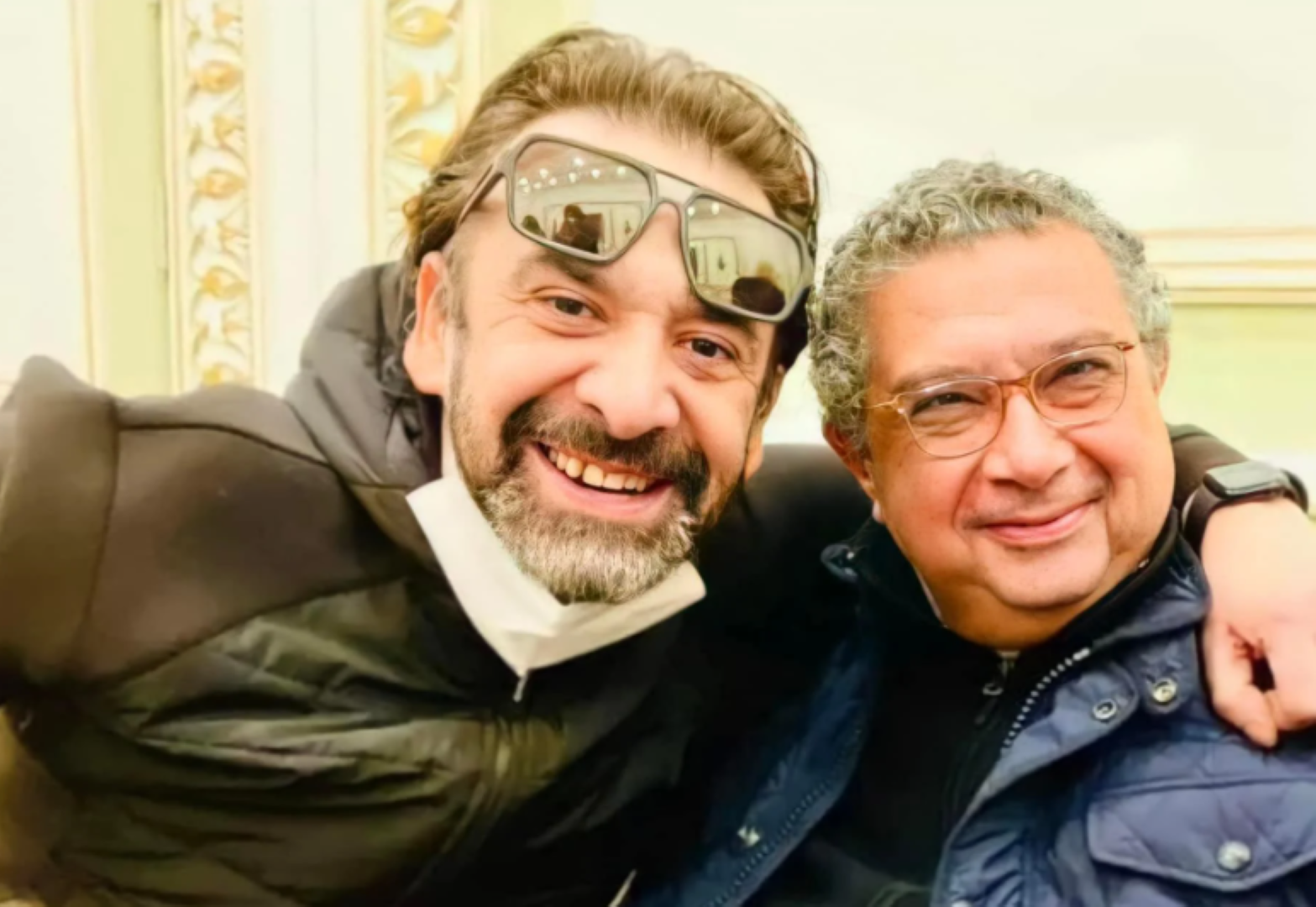 كريم عبد العزيز وماجد الكدواني - الصورة من حساب كريم عبد العزيز على فيسبوك