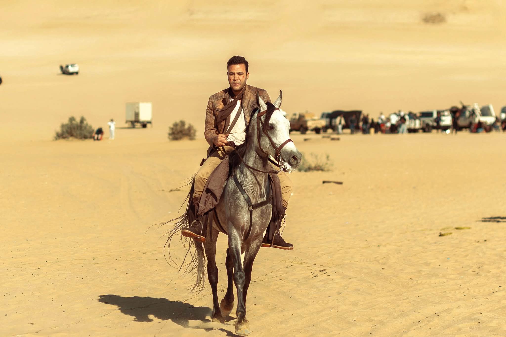 محمد إمام من كواليس فيلم شمس الزناتي- الصورة من حساب المنتج ريمون رمسيس على فيسبوك