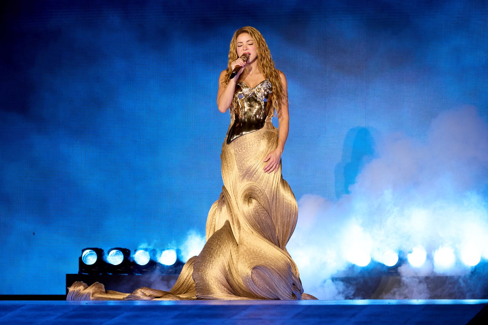شاكيرا Shakira في مدريد إسبانيا. مصدر الصورة: Nicolas Gerardin/Getty Images / ABA via Getty Images