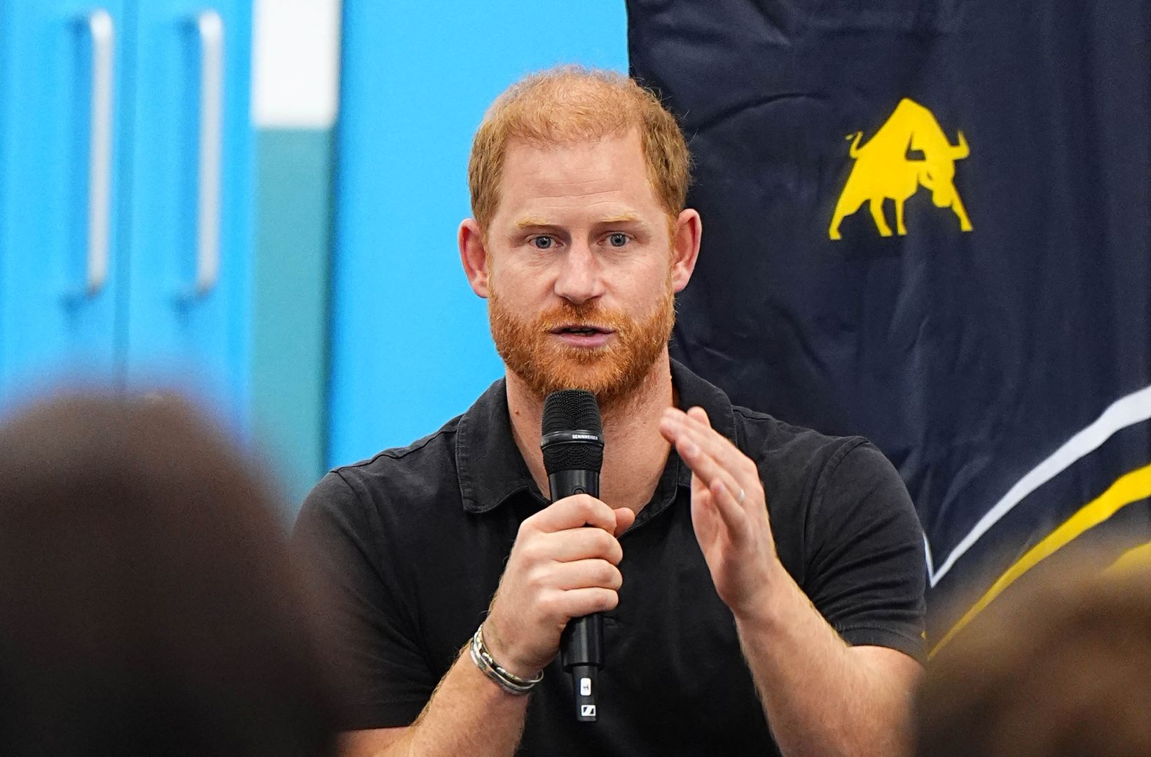 الأمير هاري في برمنغهام بوسط إنجلترا (Prince Harry in Birmingham, central England). مصدر الصورة: Aaron Chown / POOL / AFP