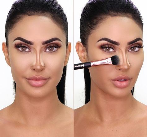 حيل ماكياج لتصغير الأنف