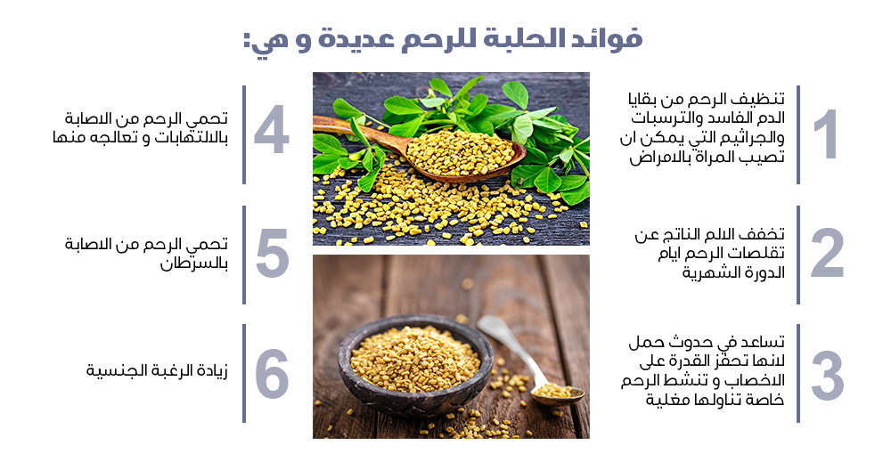 فوائد الحلبة للرحم