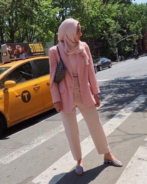 بليزر بطبعة houndstooth