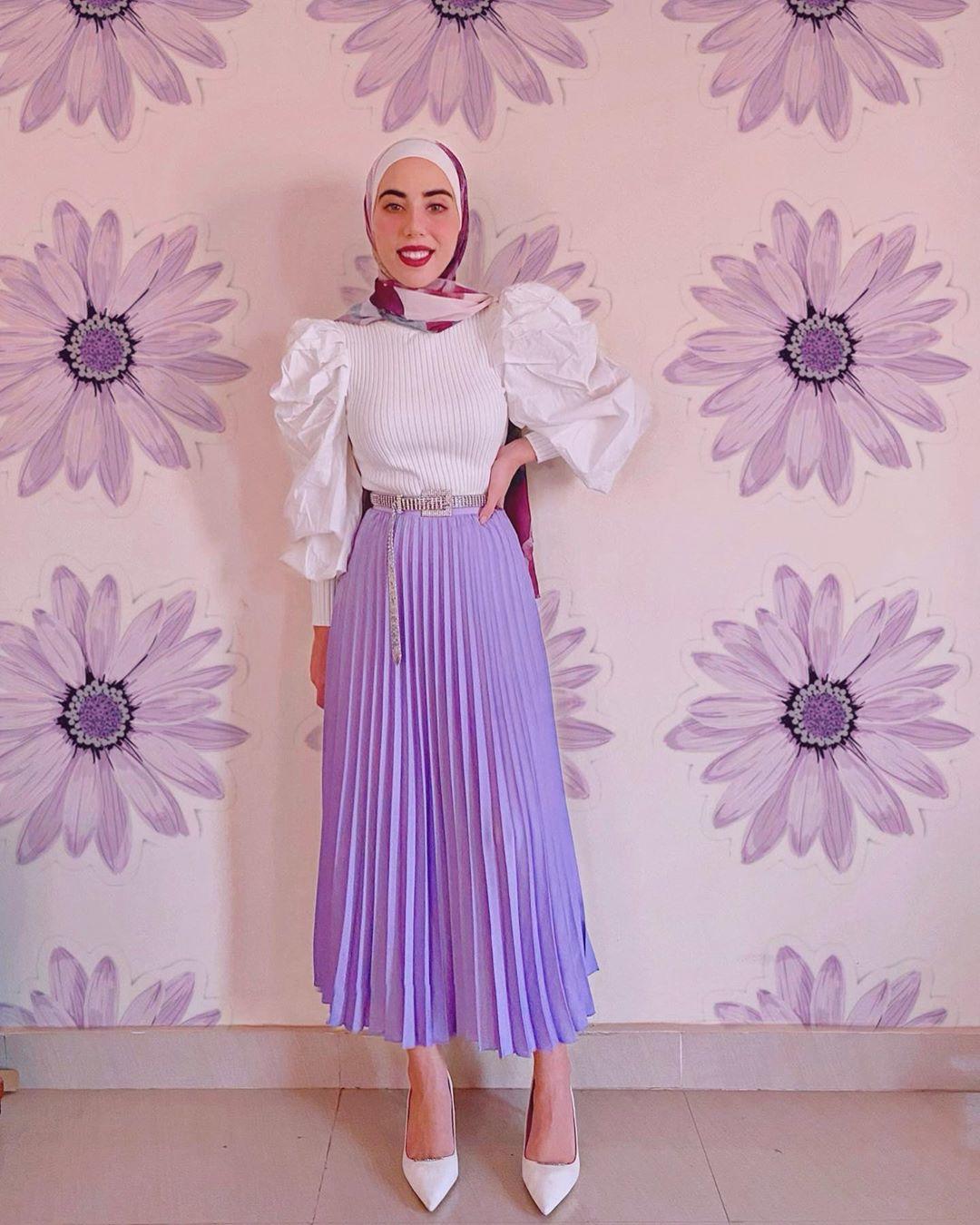 تنورة بليسيه طويلة