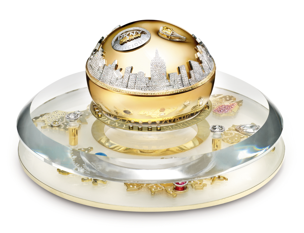 DKNY Golden Delicious Million Dollar Fragrance Bottle