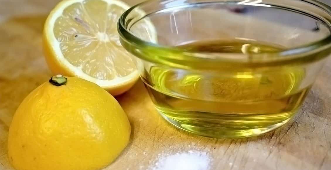 وصفة زيت الزيتون وعصير الليمون