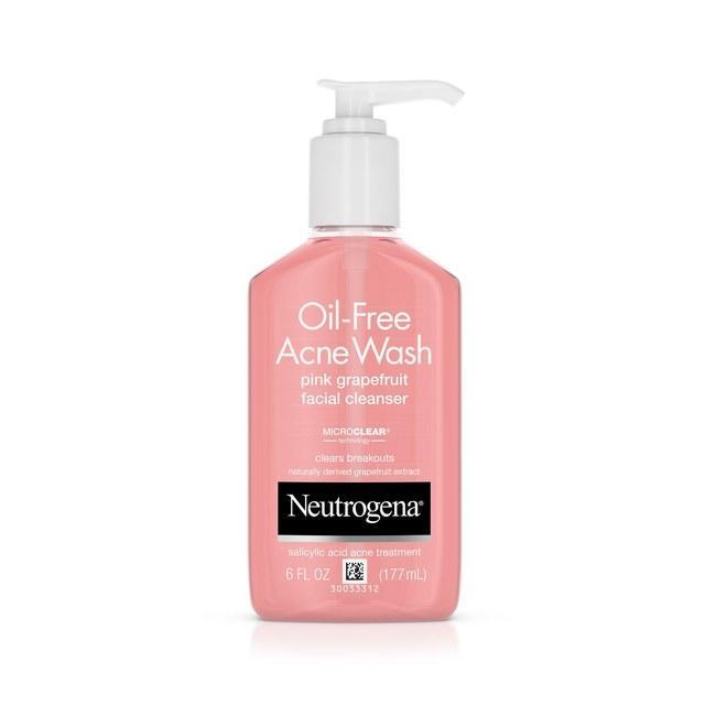 غسول Oil Free Acne Wash Pink Grapefruit من Neutrogena
