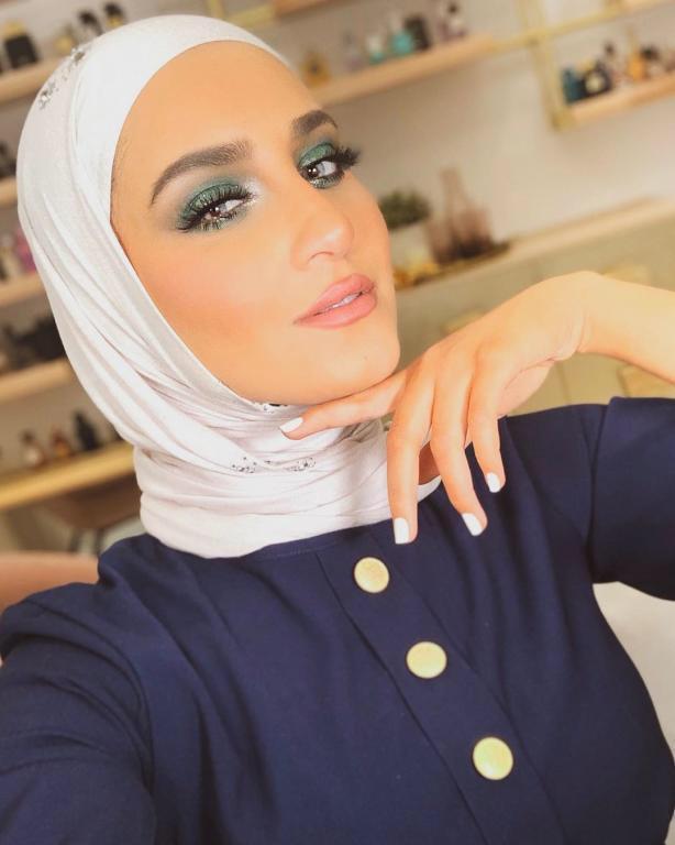 مكياج اليوم الوطني 2019 باللون الأخضر