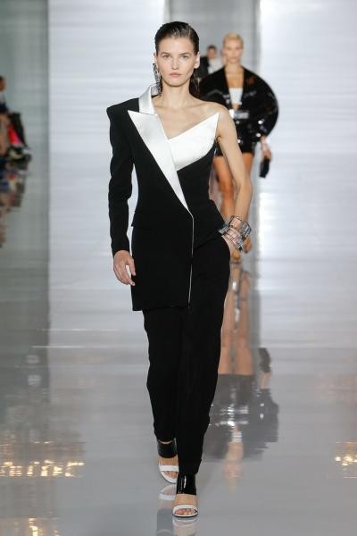 بدلة كتف واحد من Balmain