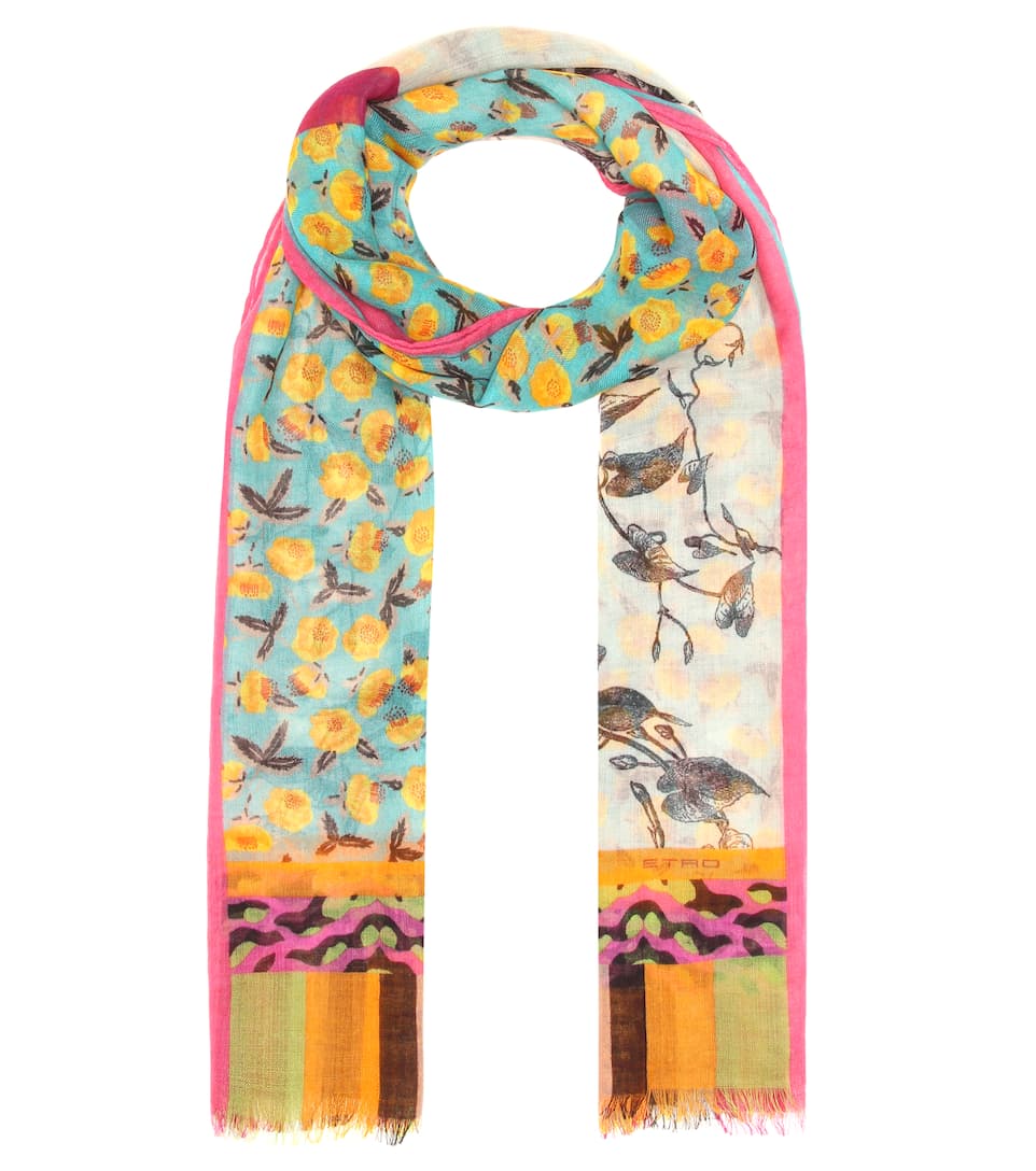 سكارف ملون من Etro مصنوع من القطن