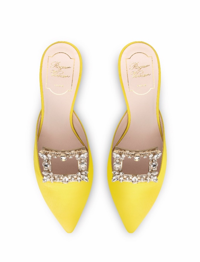 Broche Vivier Strass Mules