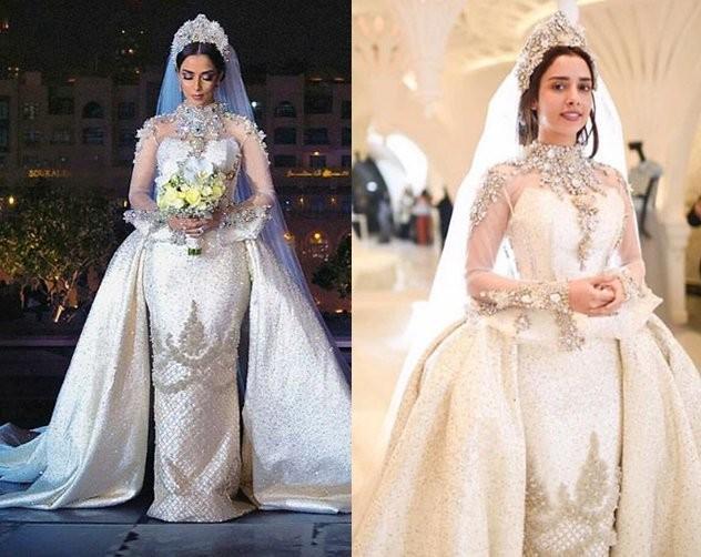 فستان بلقيس فتحي المزين بالألماس