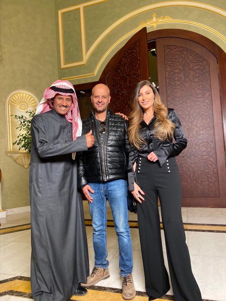 خالد عبد الرحمن مع المخرج وريتا حرب