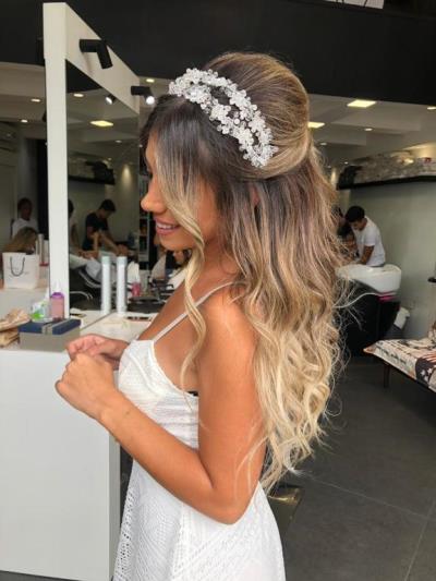 تسريحات شعر عروس2019
