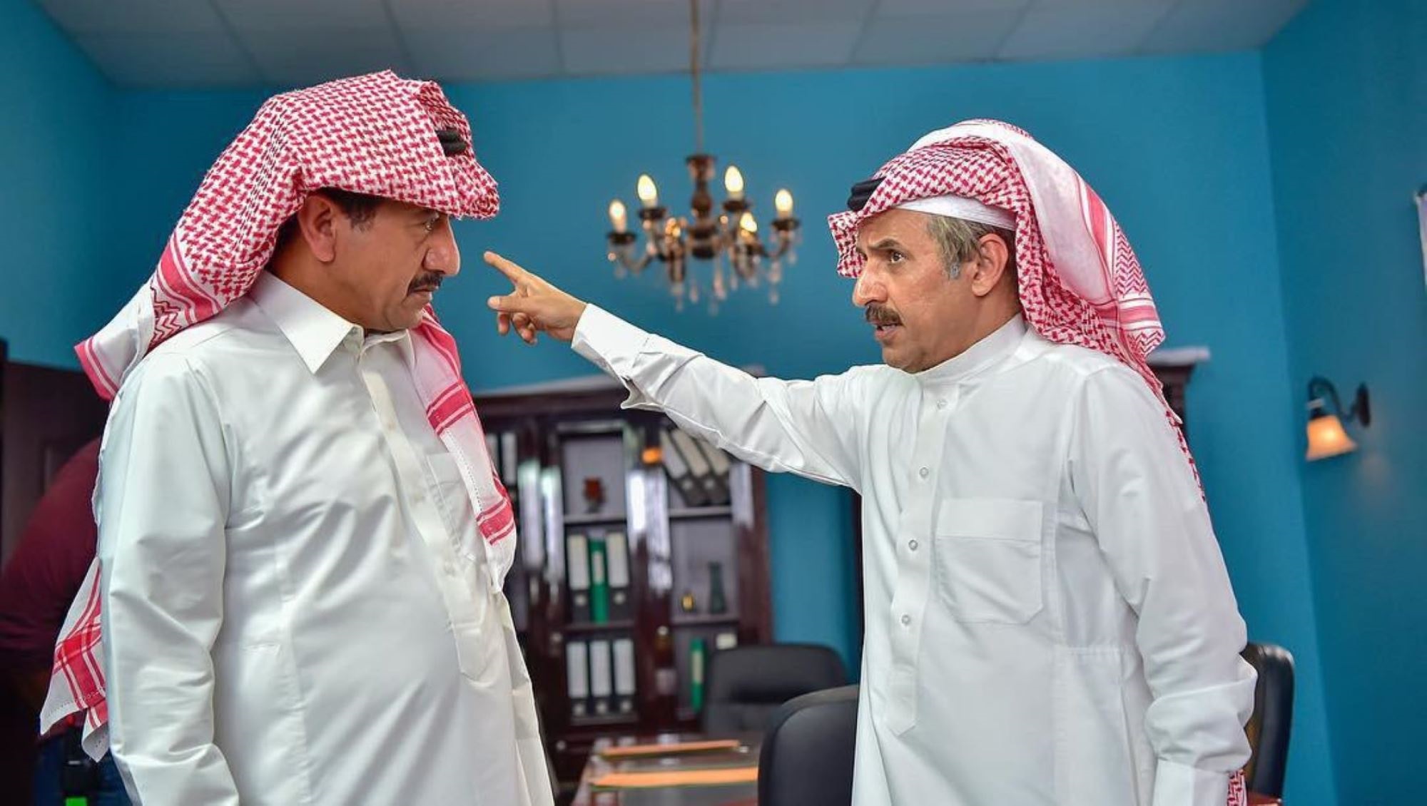 عبدالإله السناني وناصر القصبي في مسلسل «العاصوف»
