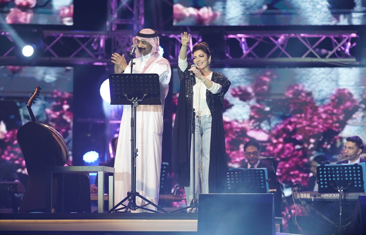 من دويتو أصالة نصري وعبادي الجوهر في مارس