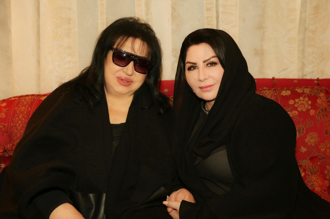 ليلى السلمان مع الفنانة سميرة توفيق