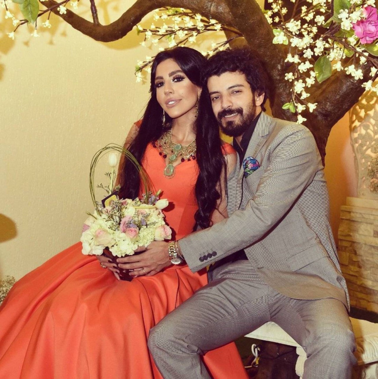 يعقوب الفرحان وزوجته ليلى اسكندر